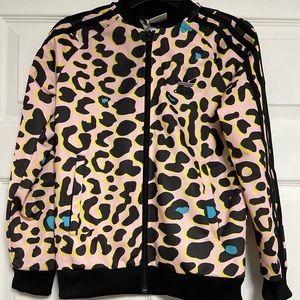 adidas Originals Leopard Print Superstar Track Top 9-10Y